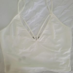 2 crop tops cream crop top Shein leopard crop top Forever 21